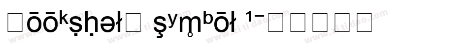 Bookshelf Symbol 1字体转换